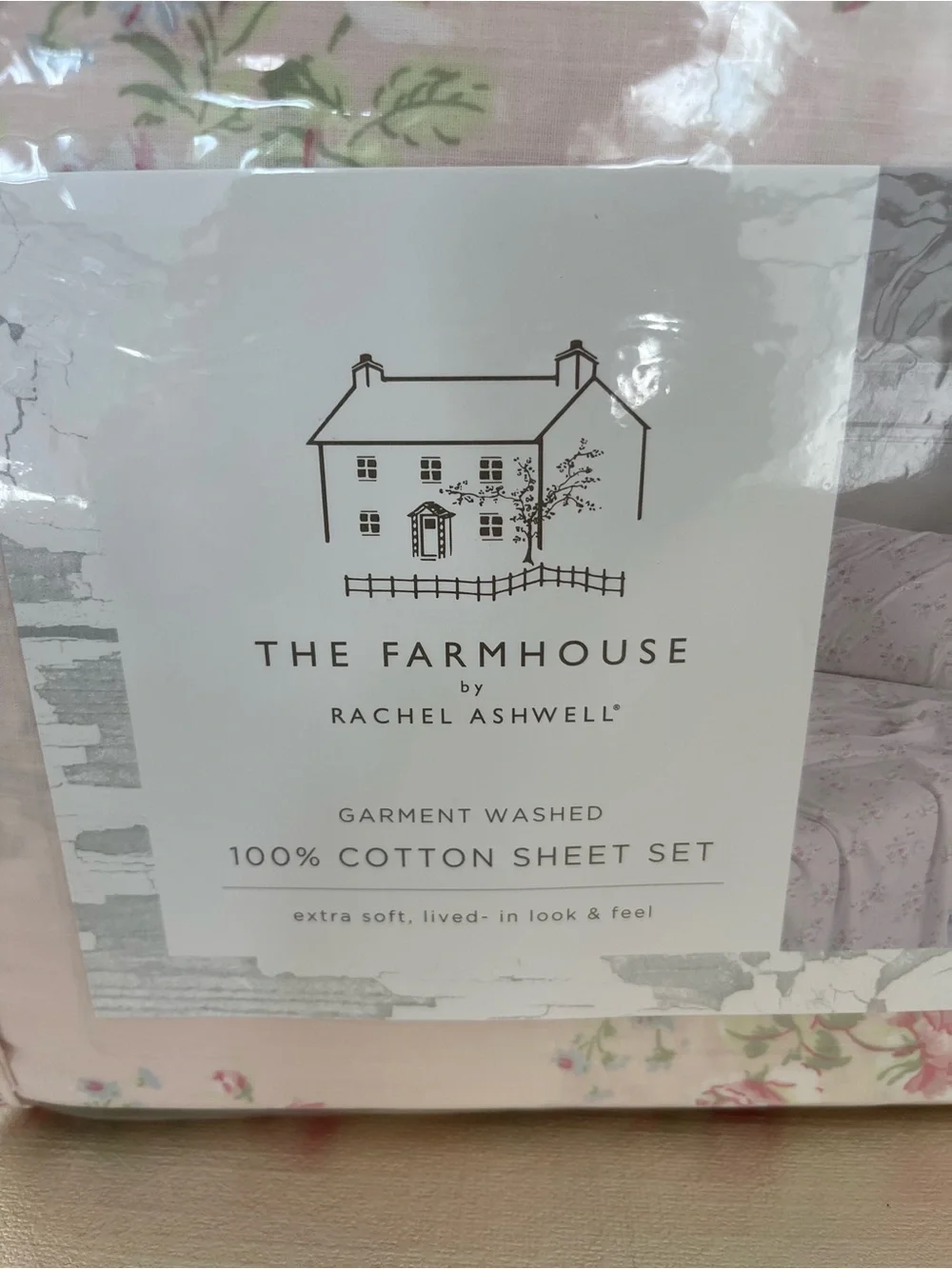 🌺The Farm House by Rachel Ashwell Full Size 💯 Cotton Floral Sheet Set NWT